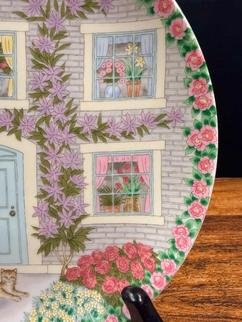 ALBERT KESSLER & CO Collector Cat House Collector Plate